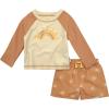 image2Piece Baby ampamp Toddler Boys Later Gator Rash Guard ampamp Swim Trunks SetSuns