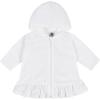 imageBaby ampamp Toddler Girls Pink Zipper Hoodie Terry CoverupWhite