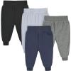 imageGerber Baby Boys 4Pack Microfleece SweatpantsNavyGray