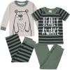 imageGerber Baby Boys 4Piece Pajama SetCloseoutBear Grey