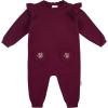 imageGerber Baby Girls Sweater Knit Romper JumpsuitPurple Flowers