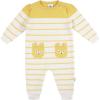 imageGerber Baby Girls Sweater Knit Romper JumpsuitYellow Fox