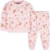 imageGerber Baby Girls Toddler 2piece Fleece Sweatshirt and Jogger SetOrange Foliage
