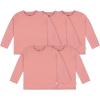 imageGerber Baby Toddler 5Pack Solid Long Sleeve TShirts Jersey 160 GSMPink