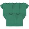 imageGerber Baby Toddler 5Pack Solid Short Sleeve TShirts Jersey 160 GSMKelly Green