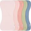 imageGerber Baby Unisex Burp Cloths 5Pack Rust Tan Size 105quot x 21quotPink Blue