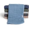 imageGerber Baby Unisex Muslin Burp Cloths 6Pack Multi Rainbow Large Size 20quot x 10quotMulti Blues Browns