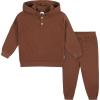 imageGerber Baby ampamp Toddler Boys Sweater Knit Hooded Top and Pant SetRed