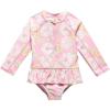 imageGerber BabyGirls RashguardPeonies