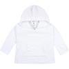 imageGerber Girls Toddler Hooded Kangaroo Pocket Terry Cover UpWhite