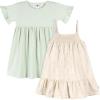 imageGerber Girls Toddler ShortSleeve and Sleeveless Dress SetFruit