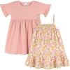 imageGerber Girls Toddler ShortSleeve and Sleeveless Dress SetRetro Floral