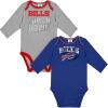 imageGerber NFL Unisex Baby Nfl Team 2 Pack Long Sleeve Onesie BodysuitBills