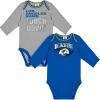 imageGerber NFL Unisex Baby Nfl Team 2 Pack Long Sleeve Onesie BodysuitRams