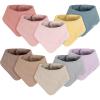 imageGerber Unisex Baby Muslin Bandana BibsSolid Pastel