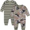 imageGerber babyboys 2pack Long Leg RomperBaby and Toddler TShirt SetGreen