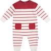 imageGerber babyboys Sweater Knit Romper JumpsuitRed  White