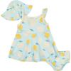 imageGerber babygirls 3piece Sundress Diaper Cover and Hat SetLemons