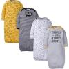 imageGerber unisexbaby Baby Boy and Girls 4pack Sleeper GownStar