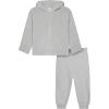 imageModern Moments by Gerber Baby and Toddler Hooded Sweater Knit Jacket ampamp JoggerGrey