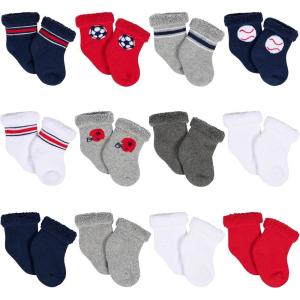 imageGerber Baby 12pair Sock BundleSports Blue