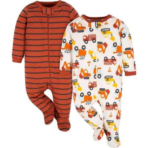 imageGerber Baby Boys 2Pack Footed PajamasTransportation Zone