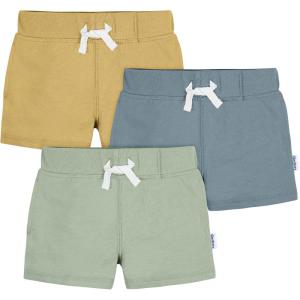 imageGerber Baby Boys Toddler 3Pack Pullon Knit ShortsGreen
