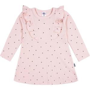 imageGerber Baby Girls Toddler Long Sleeve Dress with Ruffle DetailLight Pink