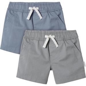 imageGerber Baby Toddler Unisex Stretch Chino ShortsGreyBlue