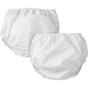 imageGerber Brand 2 Pack White Waterproof PEVA Pant 18 Months2 Count Pack of 1