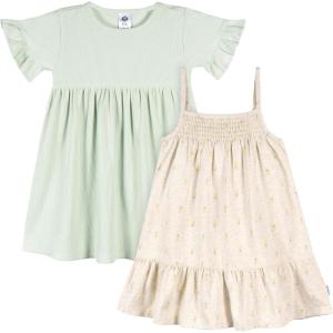 imageGerber Girls Toddler ShortSleeve and Sleeveless Dress SetFruit