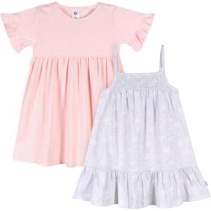 imageGerber Girls Toddler ShortSleeve and Sleeveless Dress SetSeaside