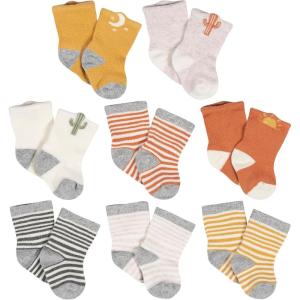 imageGerber Unisex Baby 8Pair WiggleProof SockSouthwest