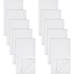 imageGerber Unisex Baby Boys Girls Birdseye Prefold Cloth Diapers Multipack White 3Ply 10 PackWhite