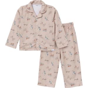 imageGerber Unisex Baby Toddler Boy and Girl 2piece Coat Style Pajama Pant SetDog