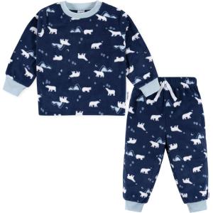 imageGerber babyboys 2piece Fleece Pajamas Pants SetPolar Bears