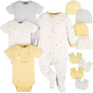 imageGerber babygirls Boys and Girls 12 Piece Layette Gift SetYellow Celestial