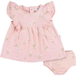 imageGerber babygirls Cotton Dress and Diaper Cover SetDaisies