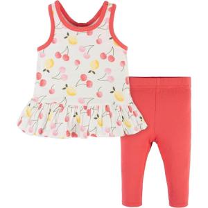 imageGerber babygirls Tunic and Legging SetPink Fruit
