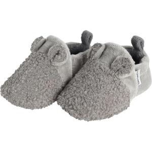 imageGerber unisexbaby Fleece Lined Non Skid Soft Slipper Booties With EarsSlipperGrey Ears