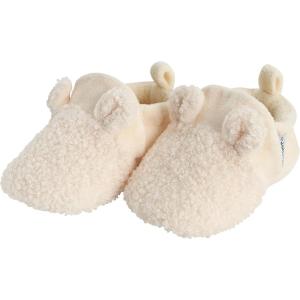 imageGerber unisexbaby Fleece Lined Non Skid Soft Slipper Booties With EarsSlipperIvory Ears