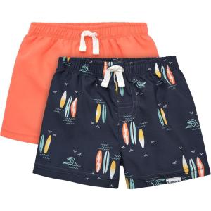 imageToddler ampamp Baby Boys Surf Swim Trunks 2Pack by GerberOrange Surf