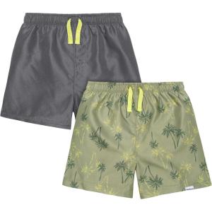 imageToddler ampamp Baby Boys Surf Swim Trunks 2Pack by GerberPalm Tree