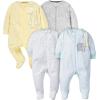 imageGerber 8pack Short Sleeve Onesies and 4Pack Sleep N Play Clothing BundleAnimals