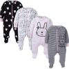 imageGerber 8pack Short Sleeve Onesies and 4Pack Sleep N Play Clothing BundleBunny Smiley