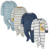 imageGerber 8pack Short Sleeve Onesies and 4Pack Sleep N Play Clothing BundleDinosaur