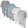 imageGerber 8pack Short Sleeve Onesies and 4Pack Sleep N Play Clothing BundleJungle
