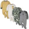 imageGerber 8pack Short Sleeve Onesies and 4Pack Sleep N Play Clothing BundleTiger