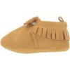 imageGerber BabyGirls Baby Moccasins Crib Shoes Newborn Infant Neutral Boys GirlsTaupe Fringe