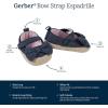 imageGerber BabyGirls Crib Shoes Newborn Infant Toddler Mary JaneChambray Bow